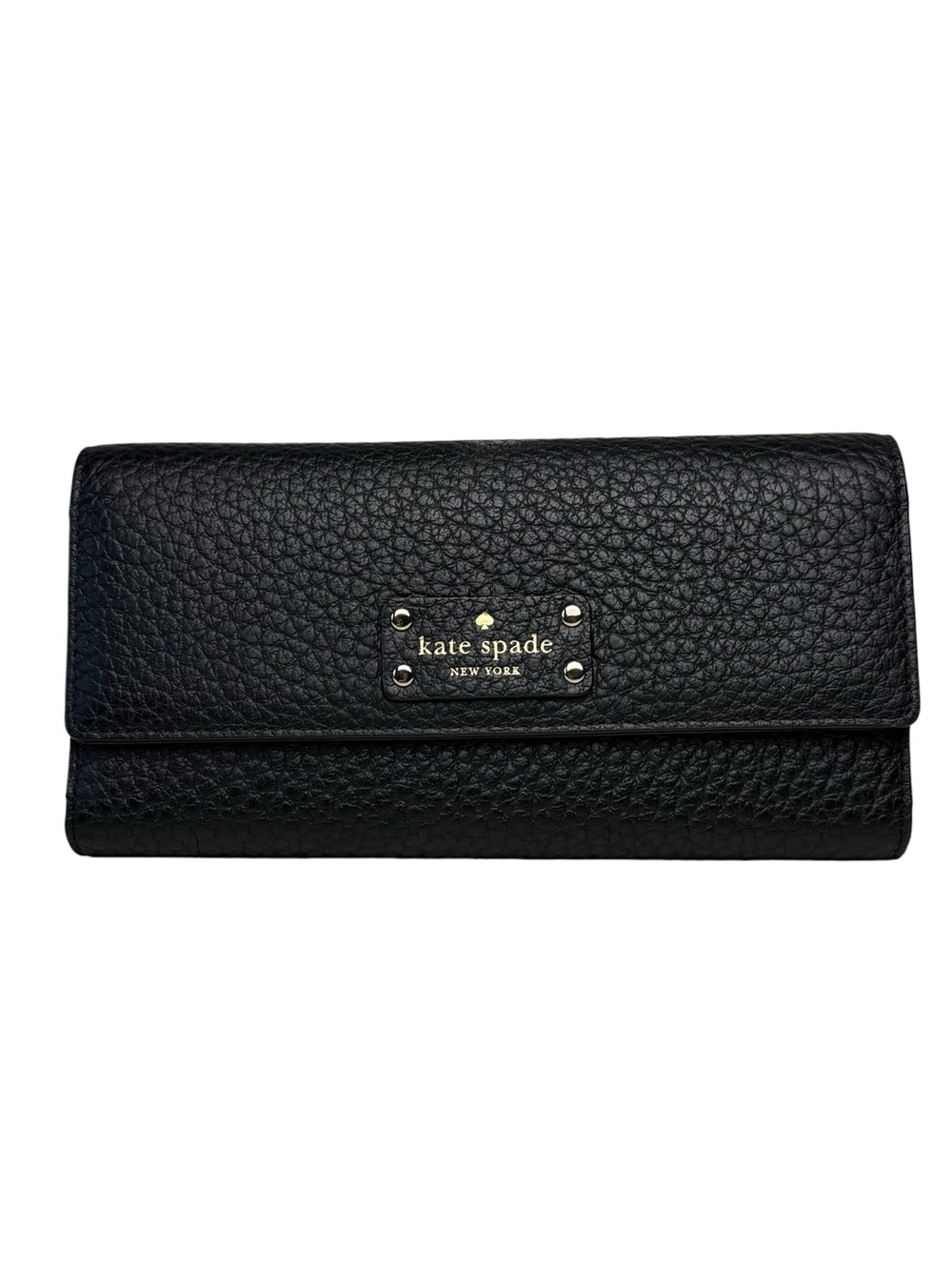Kate Spade Bay Street Sandra Pebbled Leather Trifold Wallet NWOT